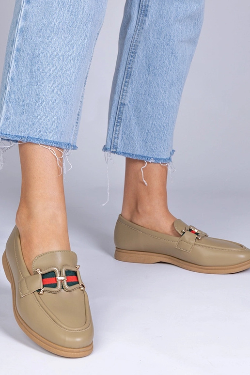 Čierne mokasíny z umelej kože s...