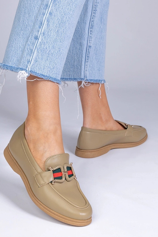 Čierne mokasíny z umelej kože s...