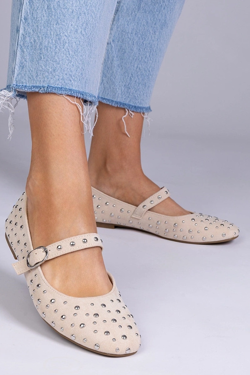 Pieskové baleríny s cvočkami a...