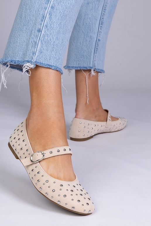 Pieskové baleríny s cvočkami a...