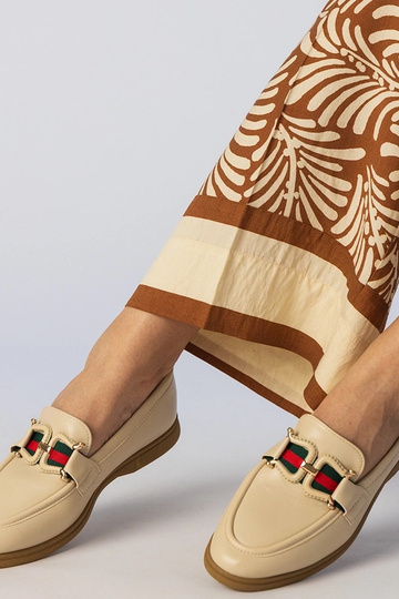 Krémové mokasíny z eko-kože... 2