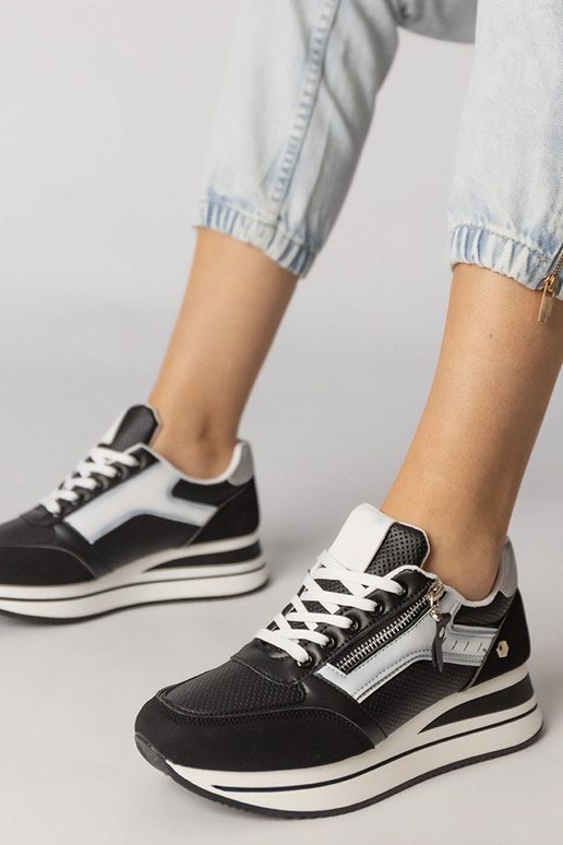 Čierne športové topánky so zipsom,...