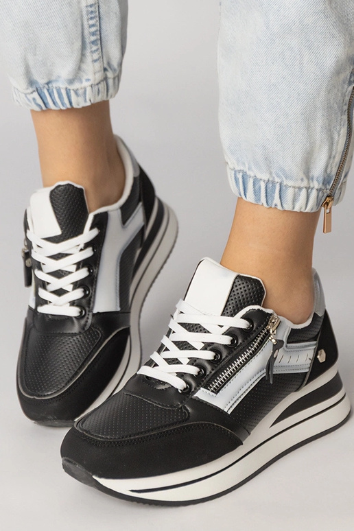 Čierne športové topánky so zipsom,...