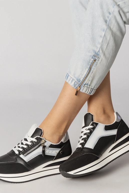 Čierne športové topánky so zipsom,...