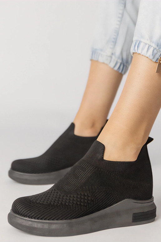 Hnedé perforované mokasíny z umelej...