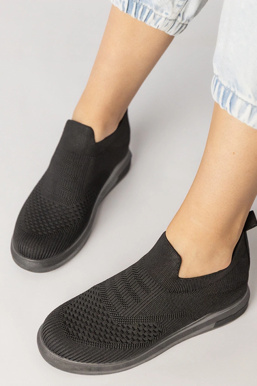 Hnedé perforované mokasíny z umelej...