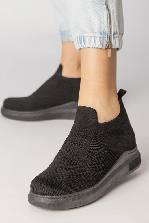 Hnedé perforované mokasíny z umelej...