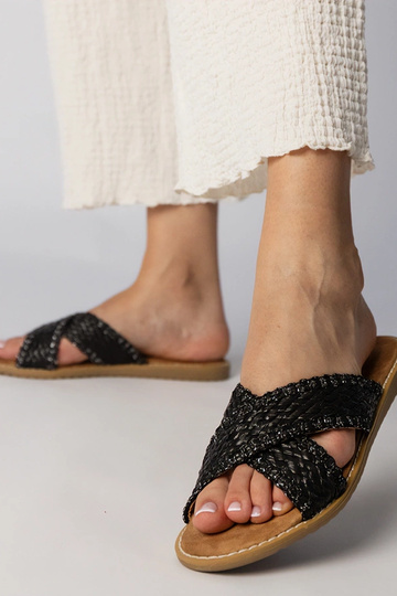 Čierne dámske pletené... 2