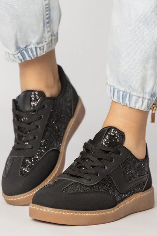 Čierne dámske športové topánky so...