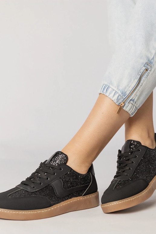 Čierne dámske športové topánky so...