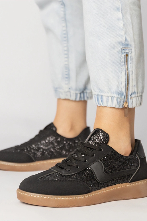 Čierne dámske športové topánky so...