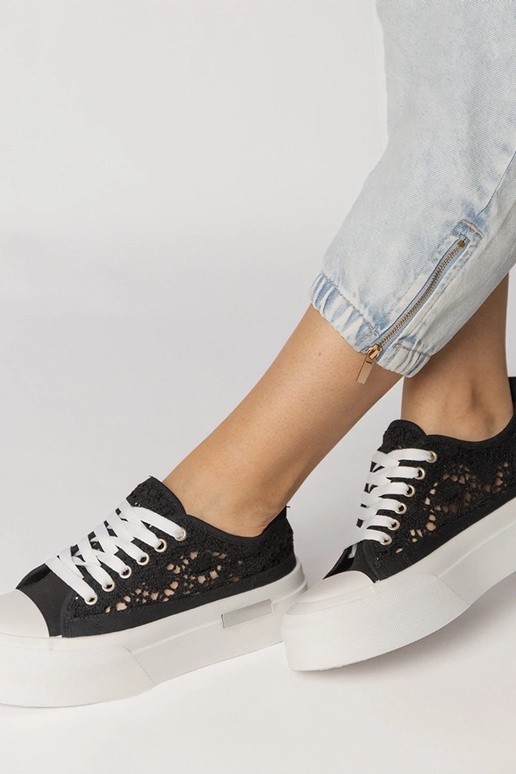 Čierne priedušné dámske športové...