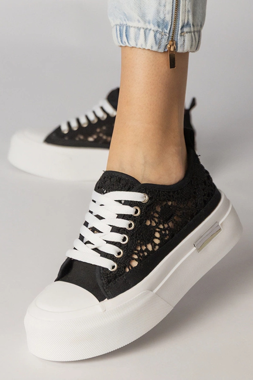 Čierne priedušné dámske športové...