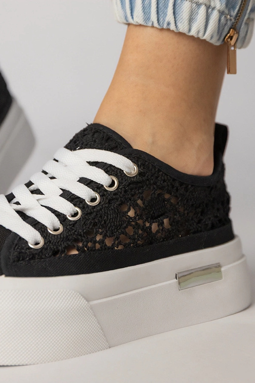 Čierne priedušné dámske športové...