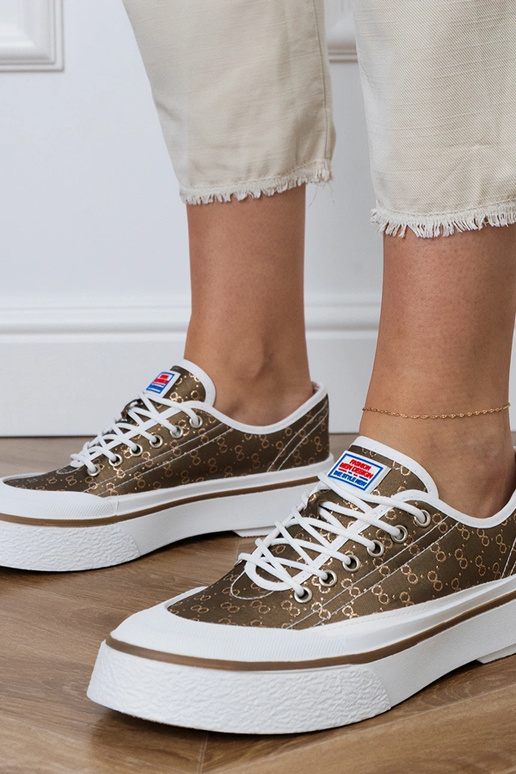 Hnedé dámske topánky na platforme,...