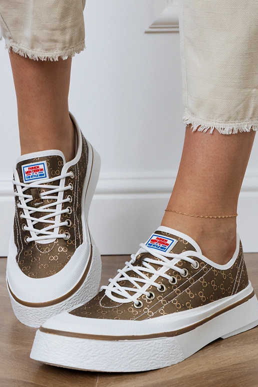 Hnedé dámske topánky na platforme,...