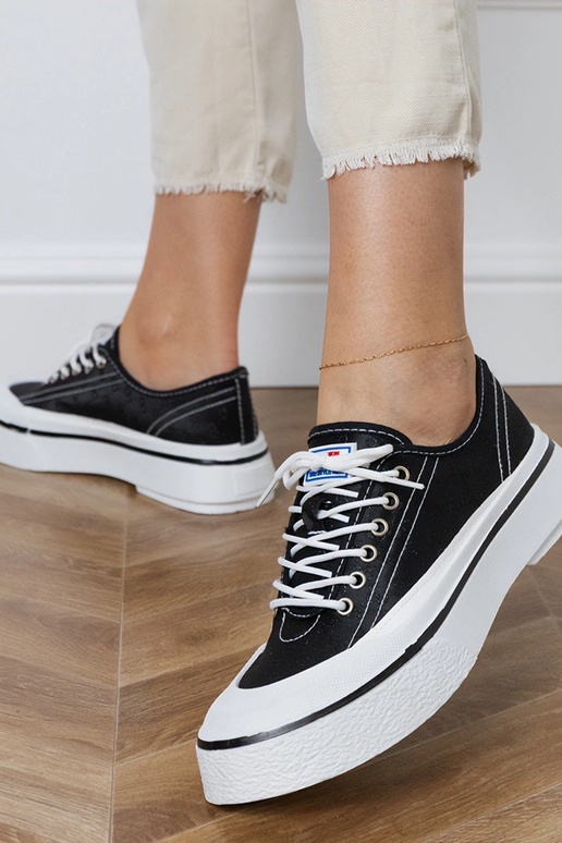 Čierne dámske topánky na platforme,...