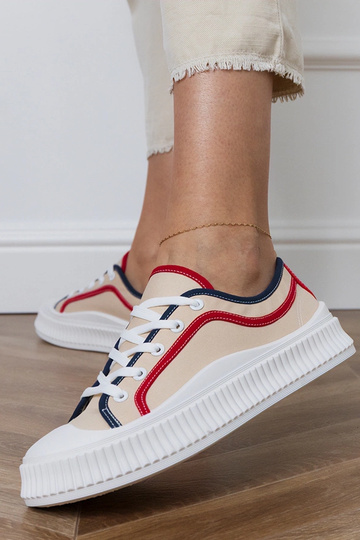 Pieskové dámske topánky na... 2