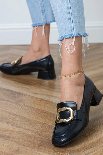 Čierne dámske poltopánky na... 2