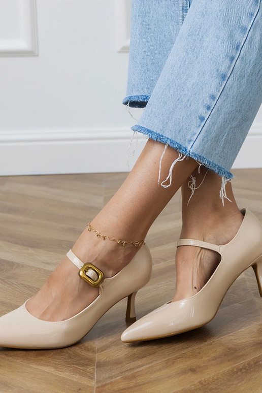 Pieskové klasické sandále s...