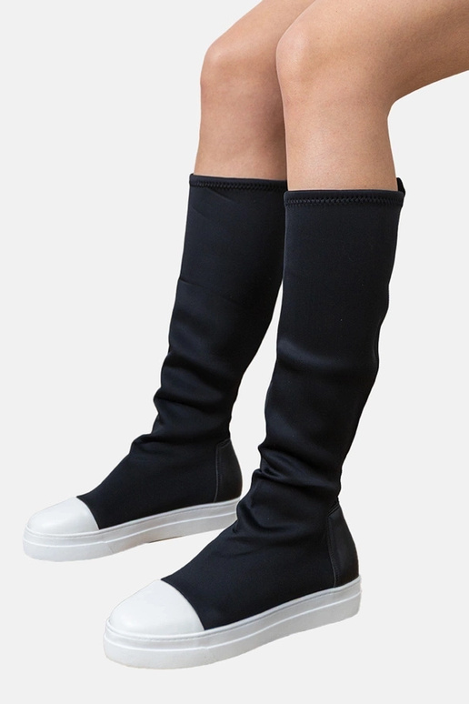 Čierne textilné športové čižmy s...