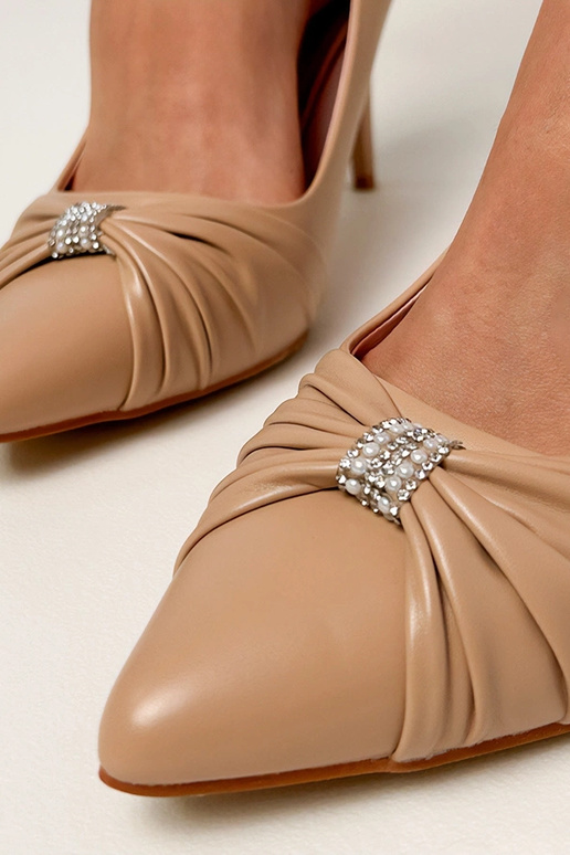 Hnedé klasické sandále na ihlovom... Hnedé klasické sandále na ihlovom...