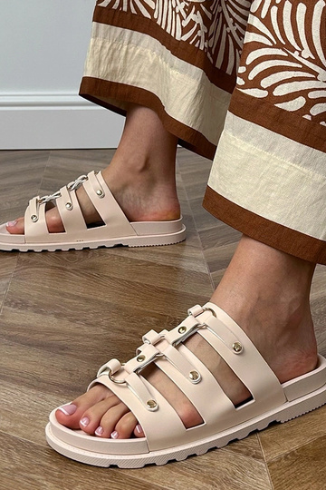 Pieskové rímske šľapky s...