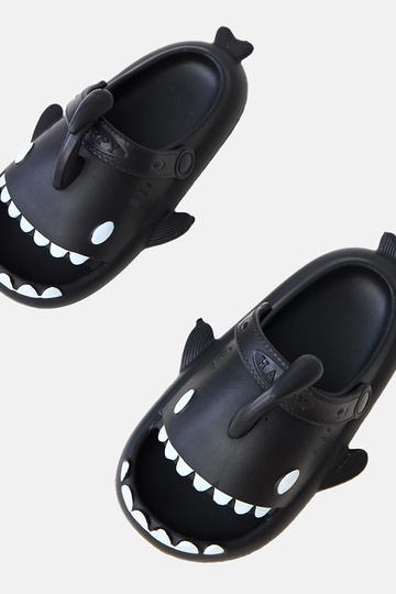 Čierne detské šľapky s... 2