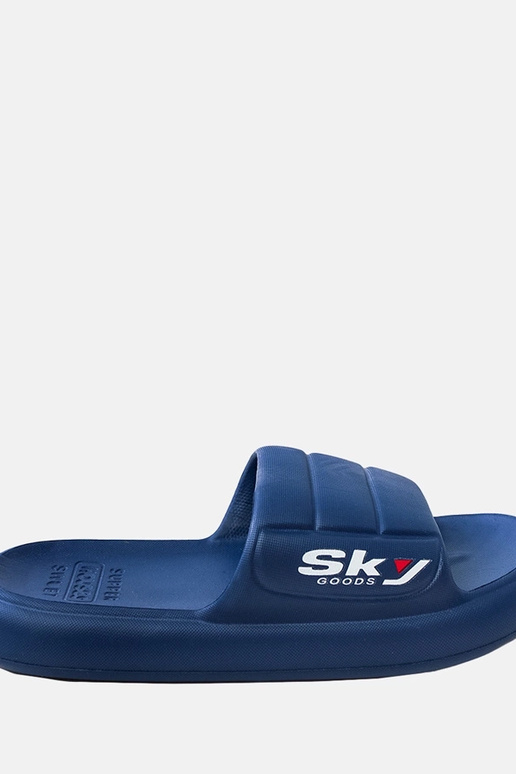 Tmavomodré pánske gumové šľapky Torwald