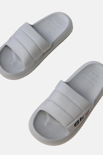 Sivé pánske gumové šľapky...