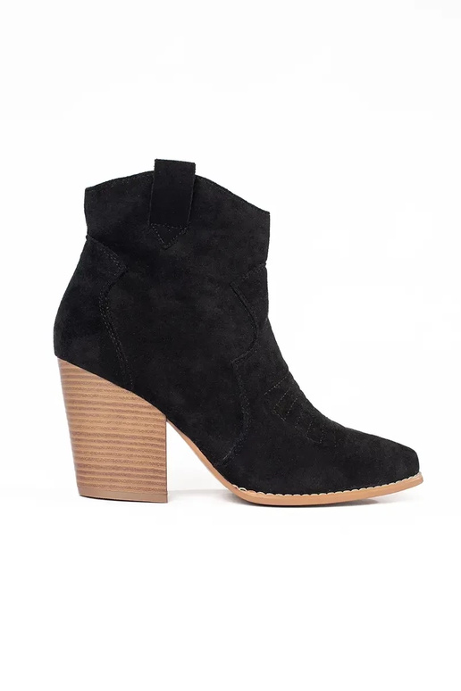 Členkové topánky v štýle kovbojov s...