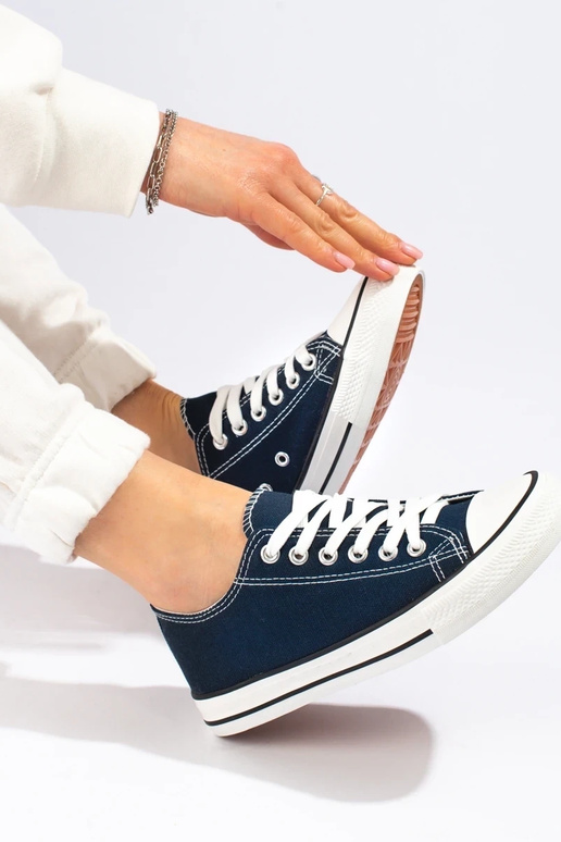 Dámske topánky Shelovet modrej farby