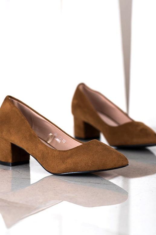 Hnedé lodičky v špic