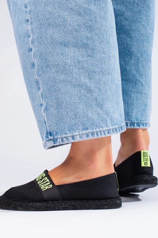 čierne espadrilky BIG STAR HH274473