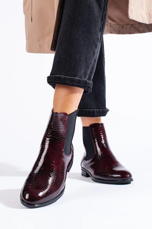 Dámske čižmy Sergio Leone lakované... Dámske čižmy Sergio Leone lakované...