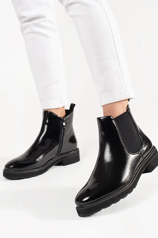 Klasické čierne botky SERGIO LEONE