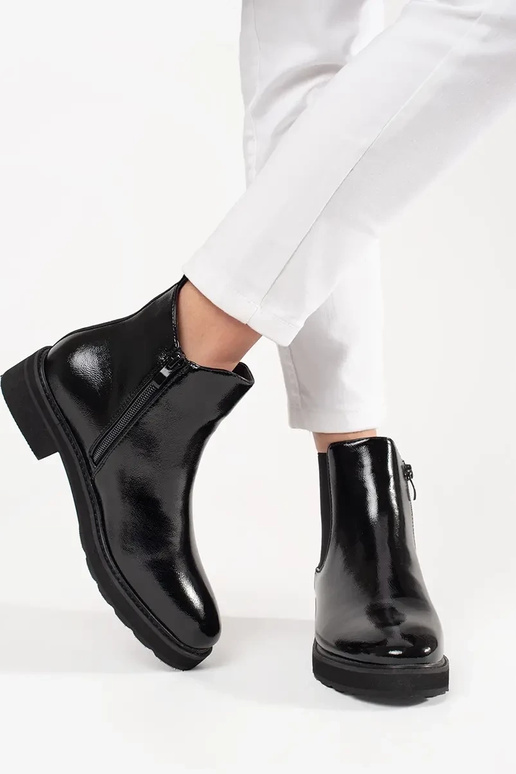 Klasické čierne botky SERGIO LEONE