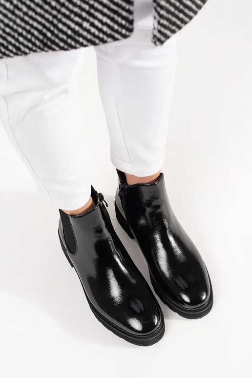 Klasické čierne botky SERGIO LEONE