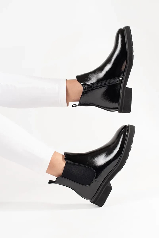 Klasické čierne botky SERGIO LEONE