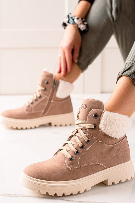 Štýlové členkové topánky z eko kože