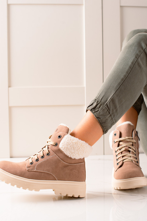 Štýlové členkové topánky z eko kože