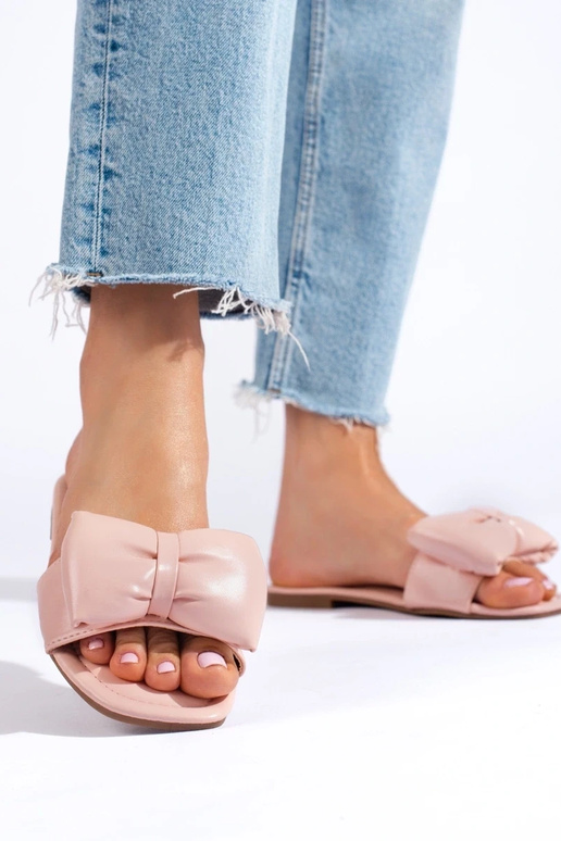 ružové Papuče so stuhou Shelovet