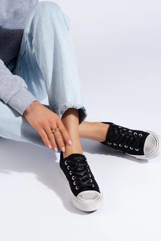 Dámske topánky Big Star JJ274354 čierne