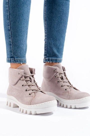 Svetlo fialová Dámske čižmy... 2