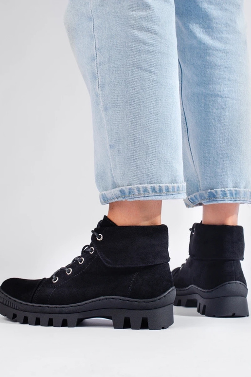 čierna Dámske čižmy S.Barski