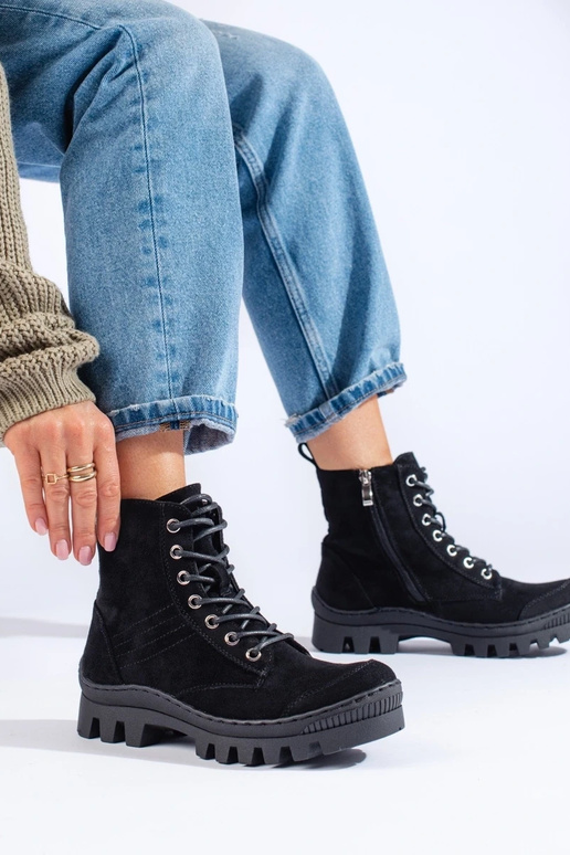 so šnúrkami dámske čižmy S.Barski na...