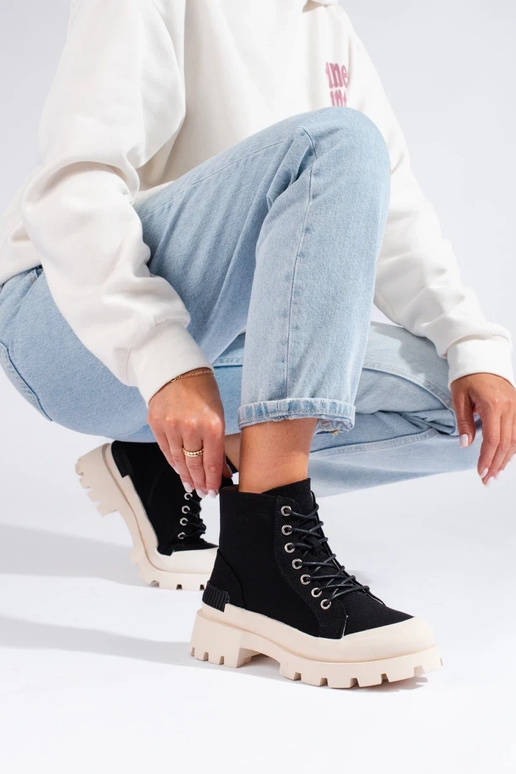 čižmy s platformou dámske S.Barski...