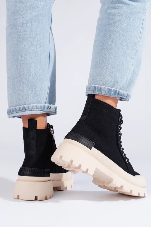 čižmy s platformou dámske S.Barski...