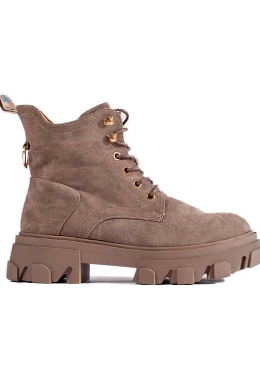 zo semišu dámske čižmy na hrubej...