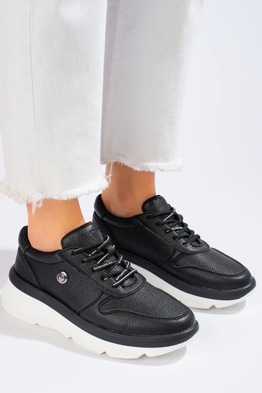 čierne športové topánky Vinceza s...